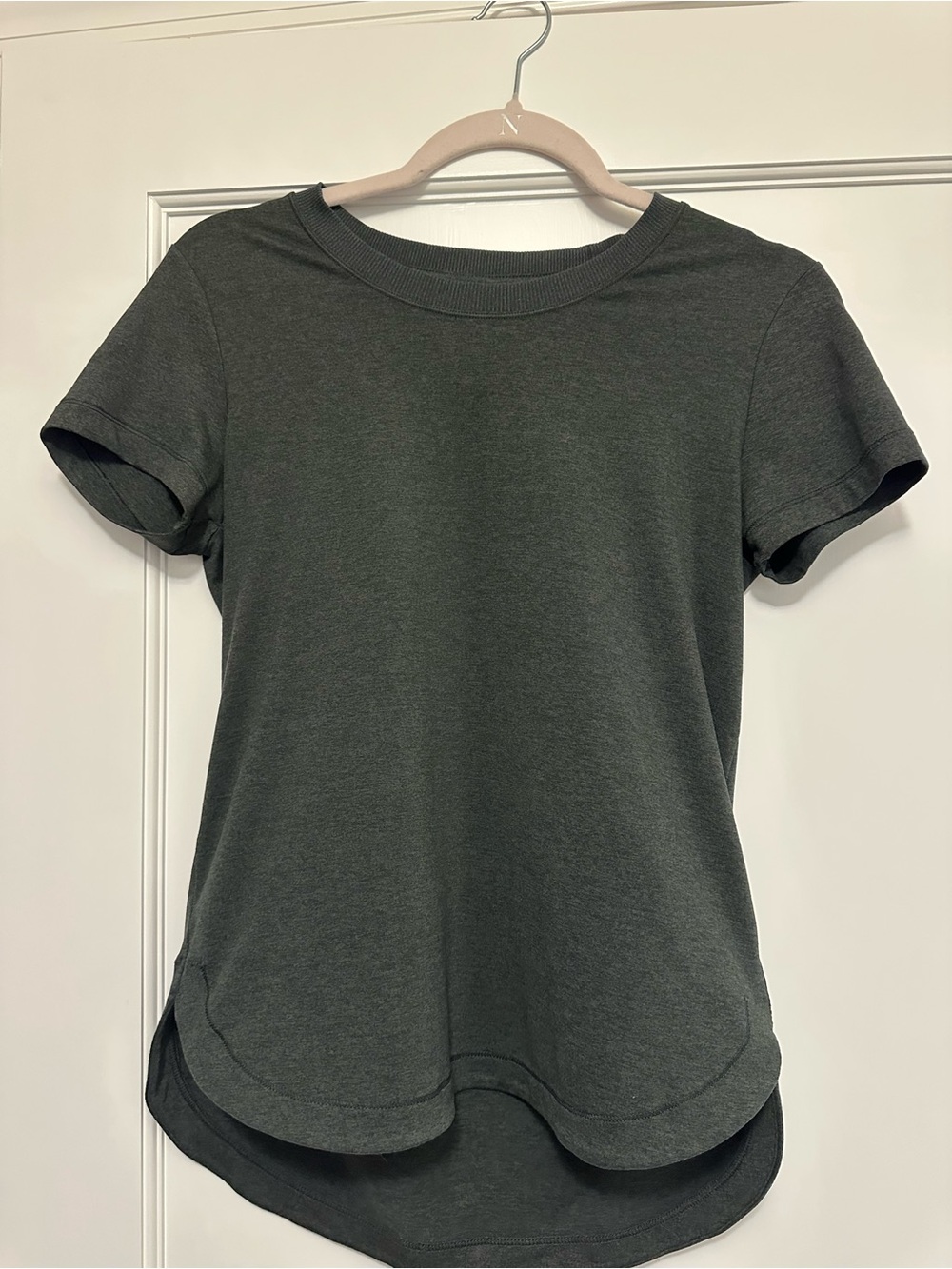 Athleta Charcoal Gray Crewneck Tee